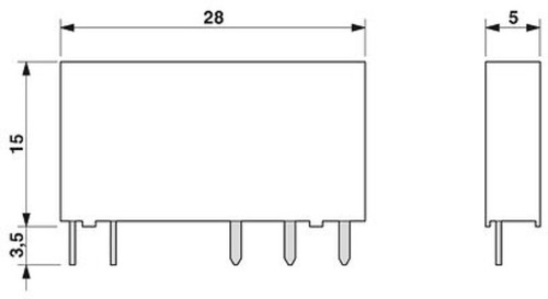 Phoenix Contact REL-MR- 4,5DC/21 - Single relay 2961367 - Foto 2 di 3