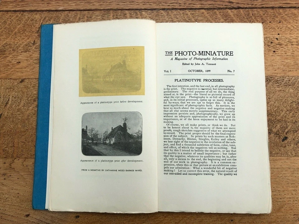 the photo - miniature . platinotype processes ! 1899 - Image 3 of 4