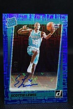 2022 Donruss Choice Rated Rookie Scottie Lewis Blue Mojo Auto 44/49 #246 HORNETS