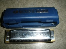 Hohner Harmonica Blues Harp M533056 with Case EUC 10 
