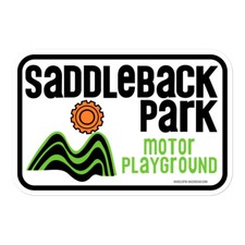 SADDLEBACK PARK Motor Playground Vintage Motocross MX Sticker - NEW