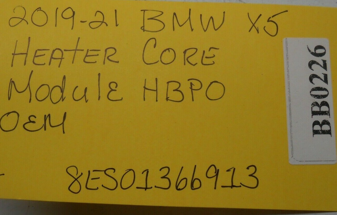 Genuine 201921 BMW X5 Heater Core Module HBPO 8ES01366913 BB0226 eBay