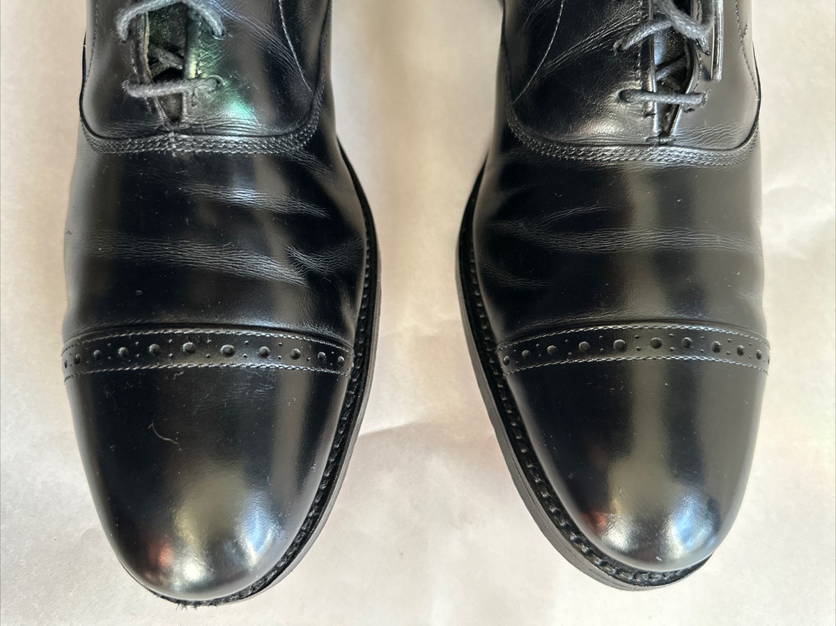 ALLEN EDMONDS Fifth Avenue 5705 Men's Size 11 AAA Black Cap-Toe