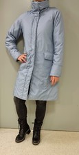 Puma Nuala Wintermantel Coat Mantel Kapuze Gr. S Vintage Blau