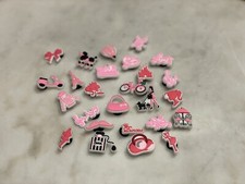 26 Pink Croc Charms Cute Accessories