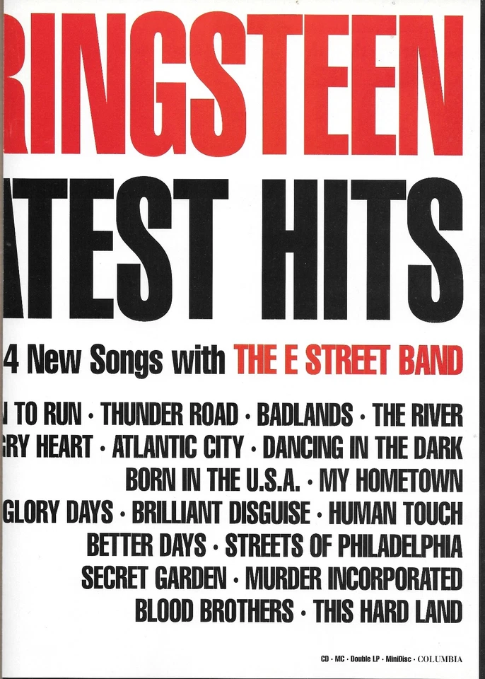 1995 Original Bruce Springsteen Greatest Hits Release Industry Promo Print Ad - Image 2 of 3