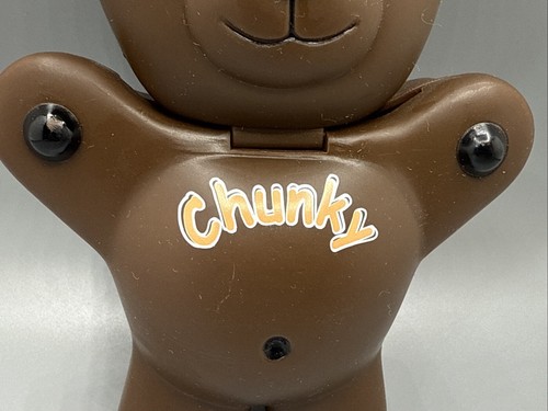 Vintage 1999 Brown Teddy Grahams Snack Container Flip Top "Chunky" Bear Plastic - Picture 3 of 12