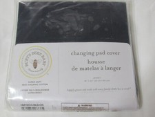 Burts Bees Jersey Changing Pad Cover organic cotton dark blue new 16668