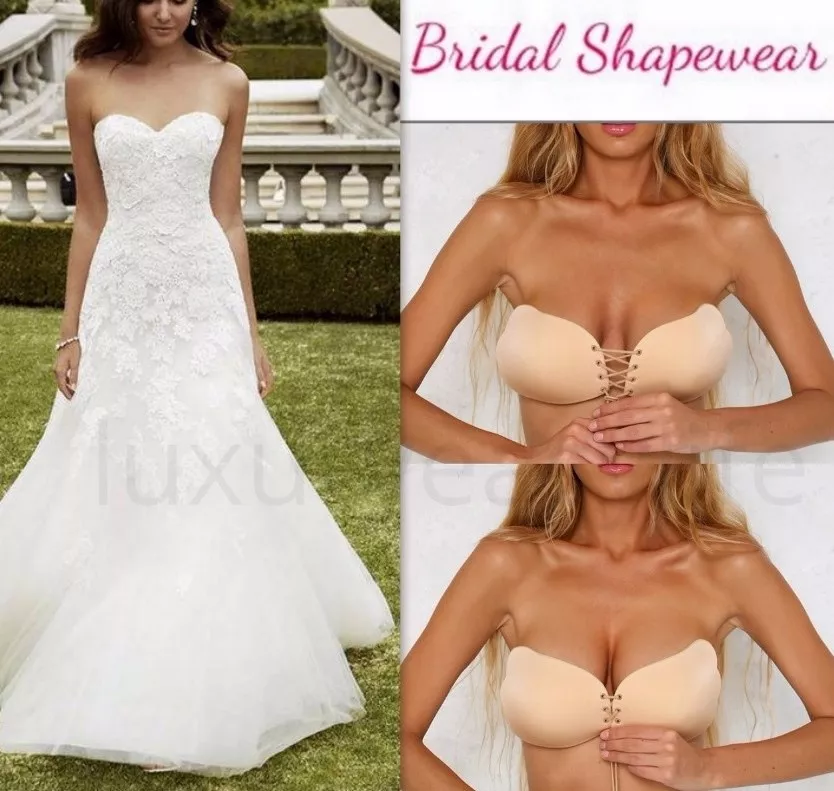 Strapless Invisible Bra Self Adhesive Push Up Stick On Wedding