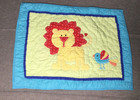 The Company Store Kids Quilted Standard Sham Case Multi-colored Lion Bird Print