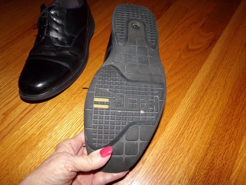 Nunn Bush Comfort Gel black leather lace up shoes 10 1/2 Wide Excellent Conditio - Picture 9 of 9