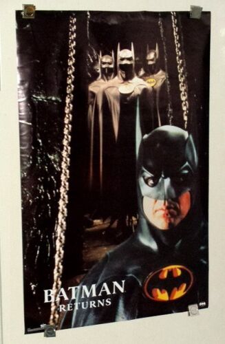 Original Michael Keaton Batman Returns movie 35x23" DC Detective Comics poster 1