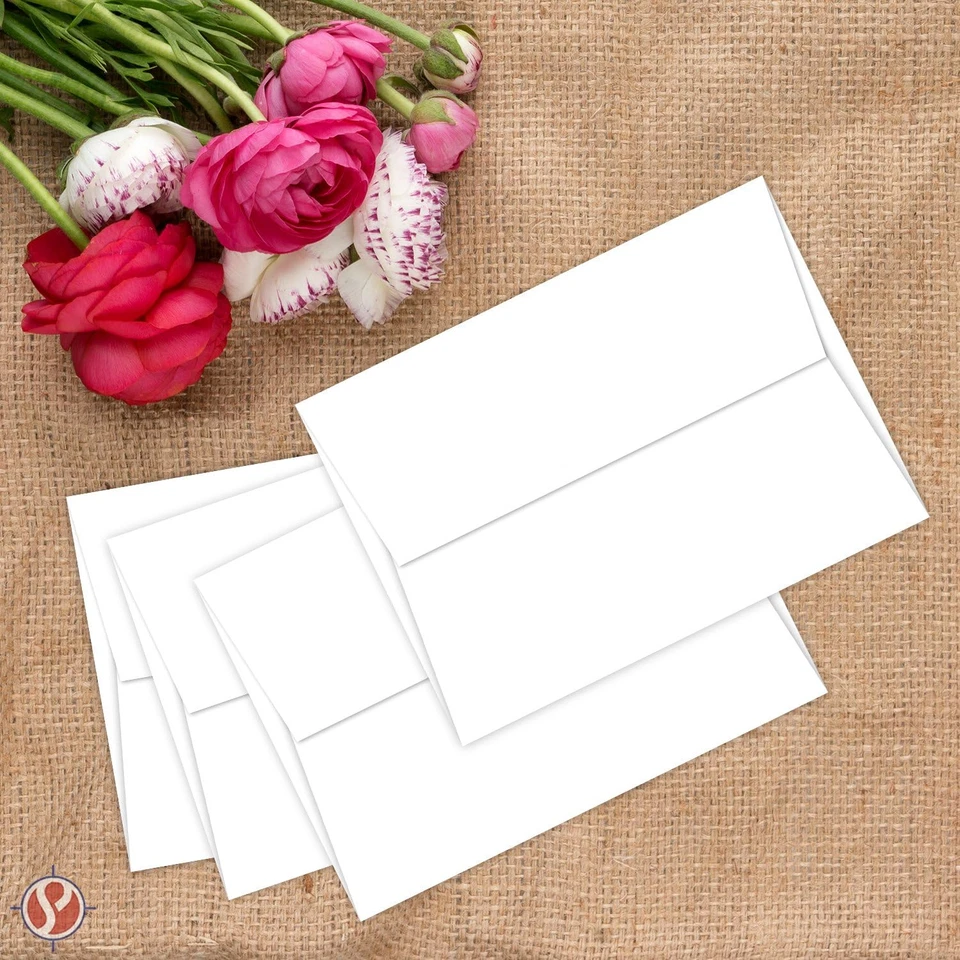 A6 White Invitation Envelopes| 4 3/4" X 6 1/2" Inches | 250 Envelopes per Pack - Image 2 of 4