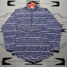 Vintage 90s Nike Tribal Print Half Zip Anorak Windbreaker Jacket Men  s Large