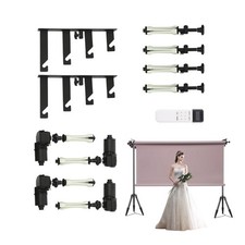 4 Roller Electric Photography Background Mechanism Wall Ceiling Mount w/Remote
