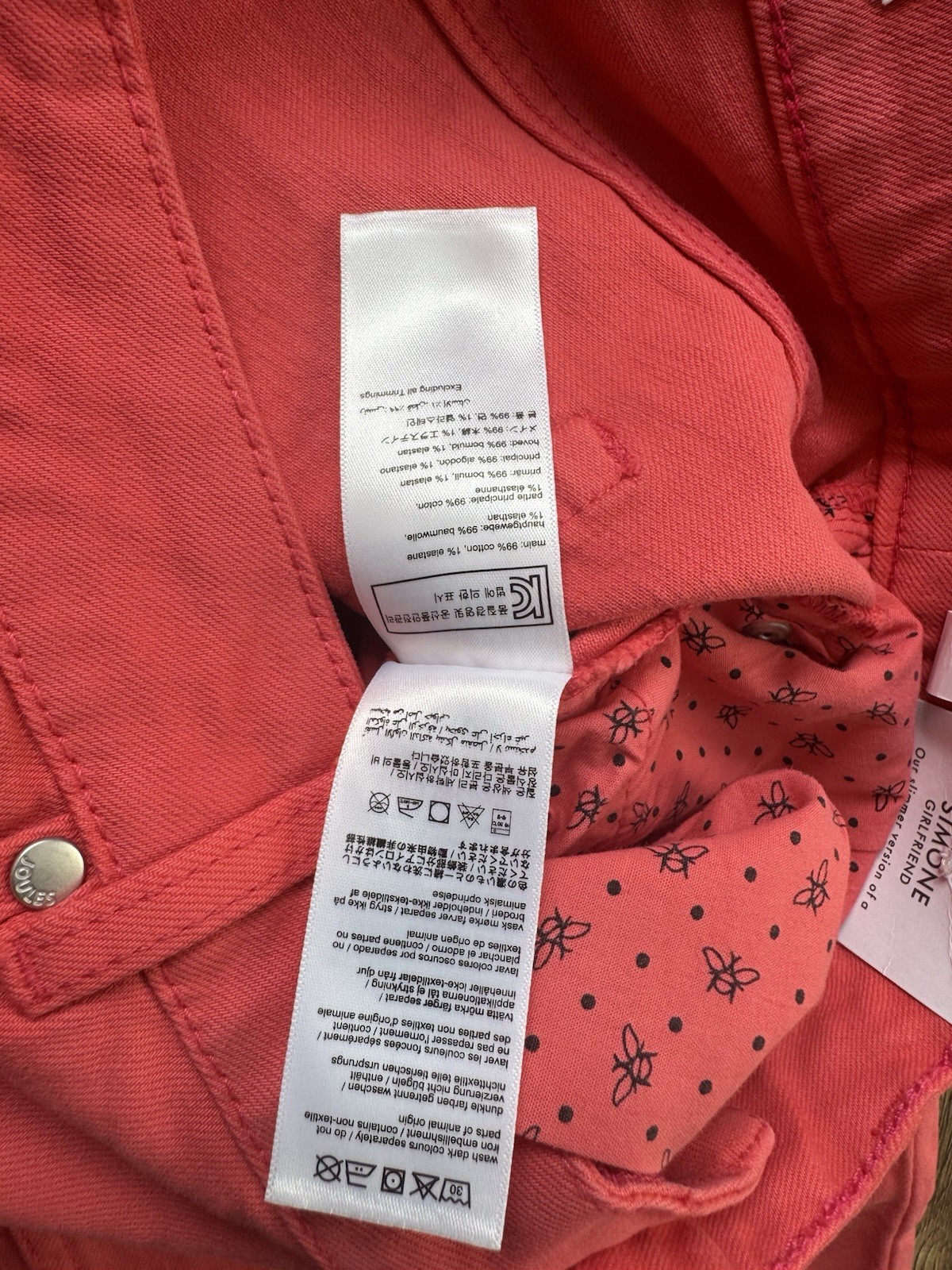 Joules Women  Simone Girlfriend  Jeans -  Raspberry- UK 12 image 10