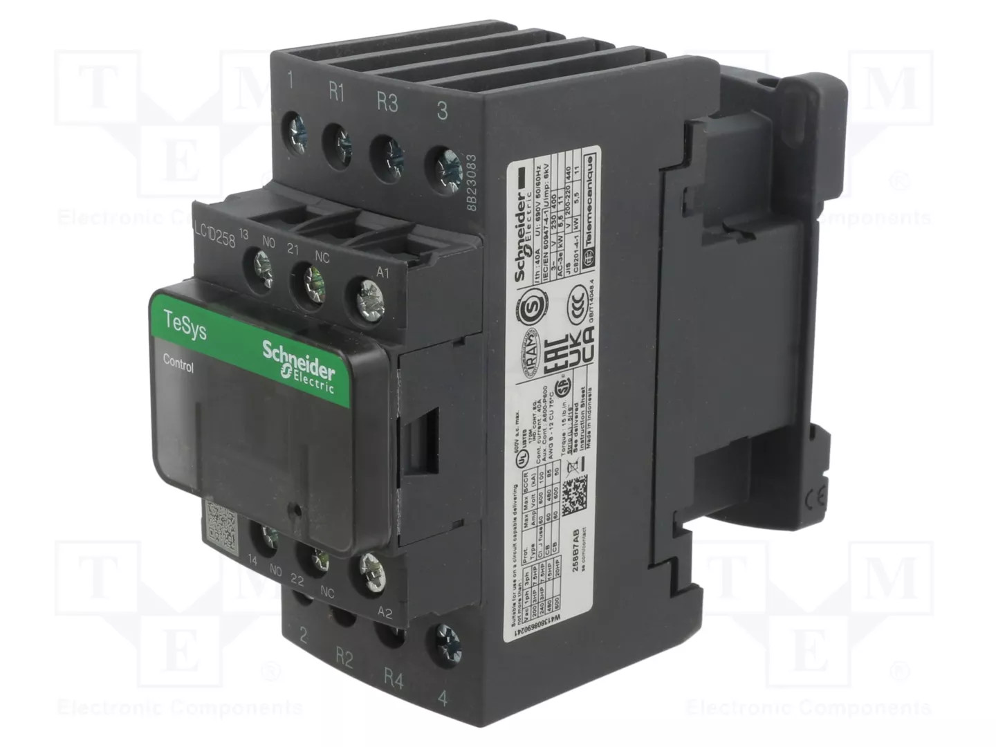 Disjoncteur TeSys D AC3 40A 4P 2NO 2NC TESYS DECA LC1D258E7 - Image 3