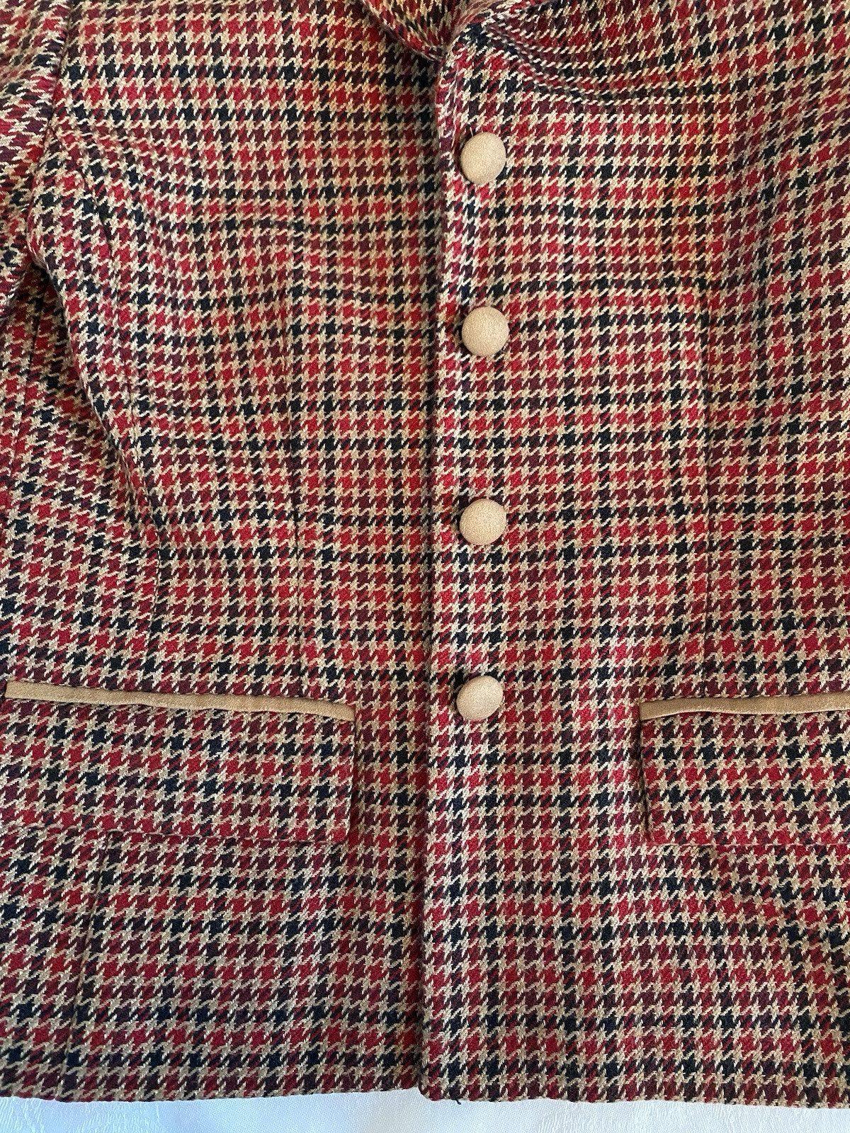 Pendleton Petites Wool Blend Houndstooth Blazer L… - image 14