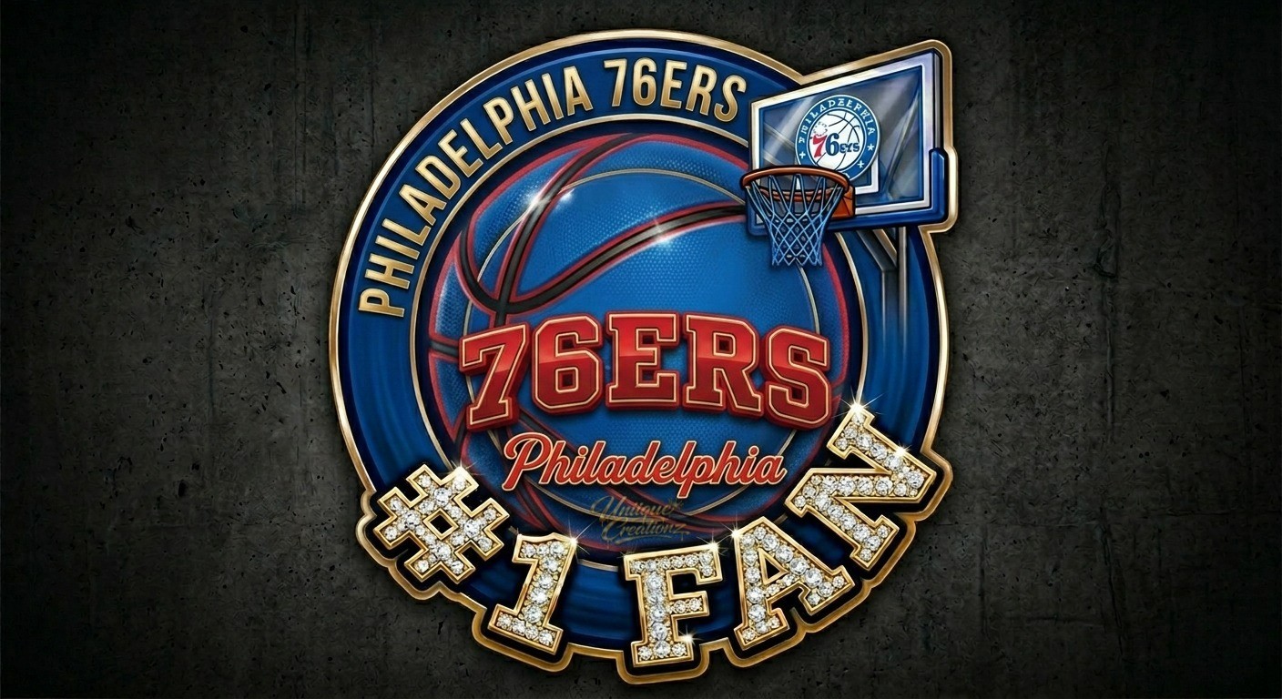 76ers Basketball Sticker Decal Laptop Wall Mirror Cup Tumblr Locker
