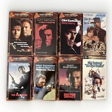 Lot 8 Clint Eastwood Collection VHS Tape Film Dirty Harry Enforcer Sudden Impact