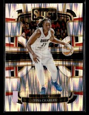 2024 Panini Select WNBA #83 Tina Charles Prizms Silver Flash Card Atlanta Dream