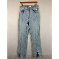 Abercrombie  Fitch 90s Straight Ultra High Rise Blue Denim Jeans Womens Size 27