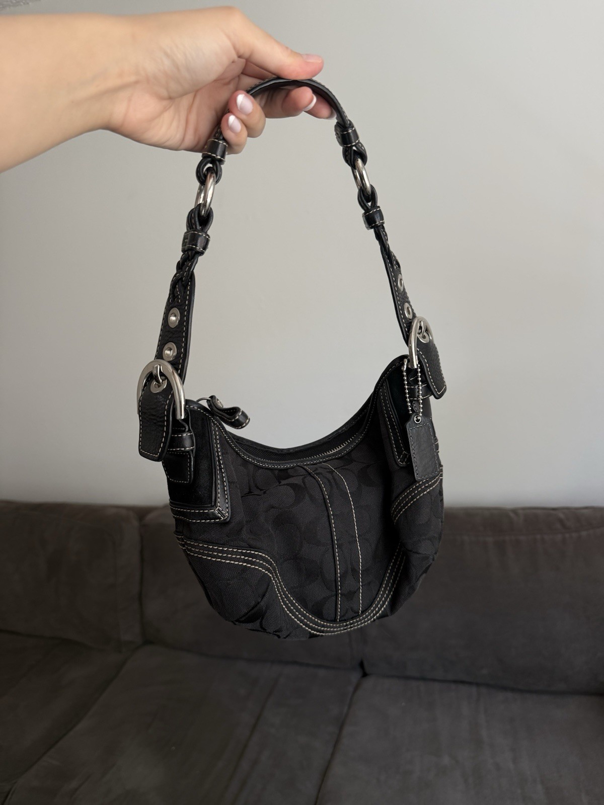 Coach Black Soho Shoulder Bag - Gem