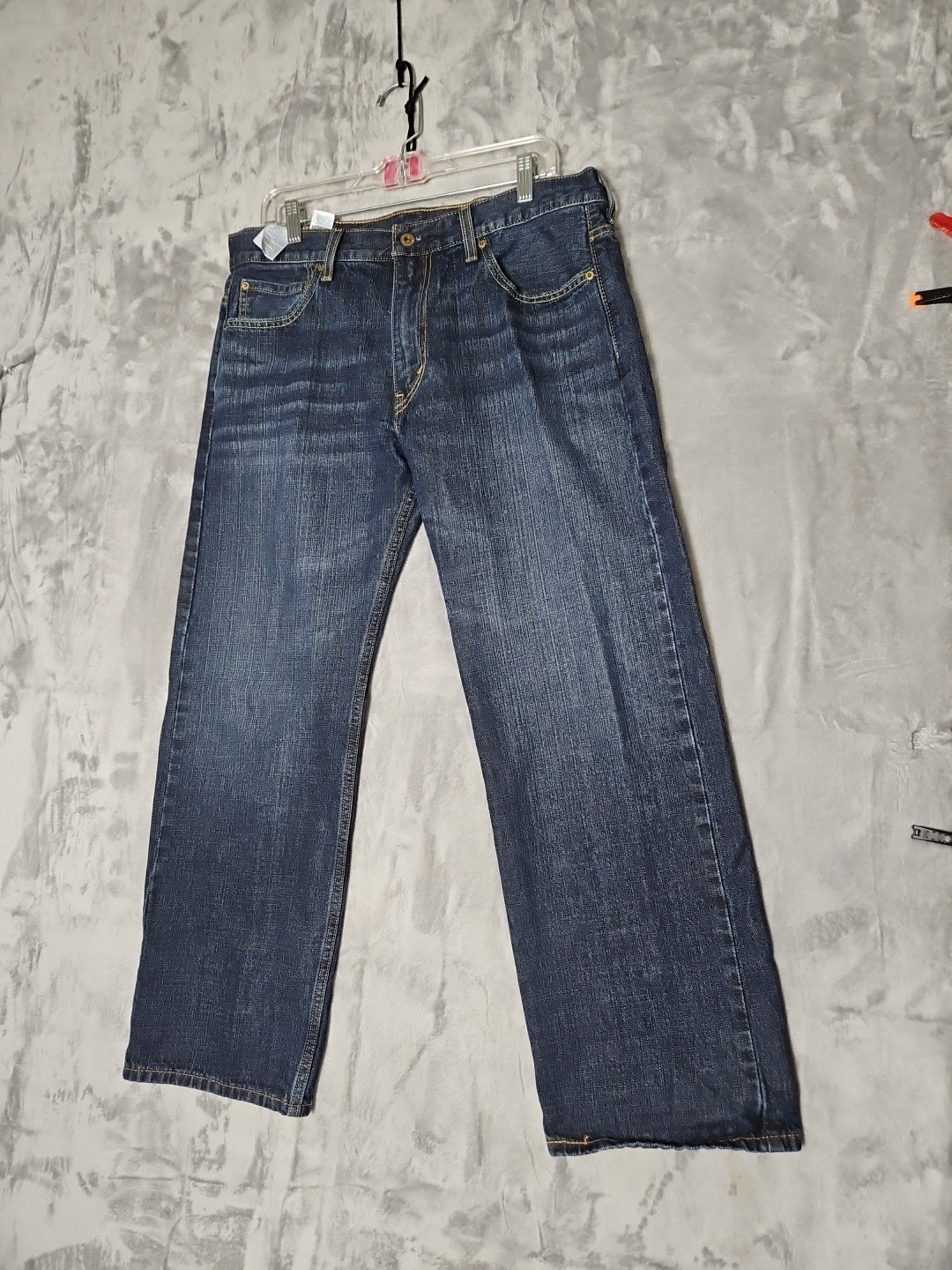 Levis 569 Jeans Men's 36x29 (meas.) Loose Straight Fit Blue   Denim