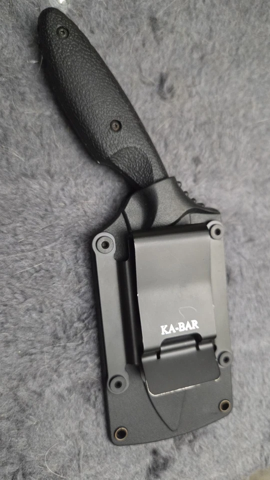 KA-BAR TDI Law Enforcement 3-1/2" Combat Black Plain Edge with Belt Clip - 1486 - Image 3 of 4