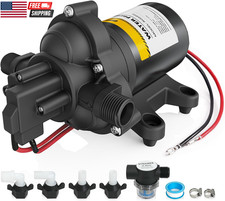 12V RV Water Pump, 4.0 GPM 45 PSI Diaphragm Pump, 12Volt Quiet Fresh Water Pump