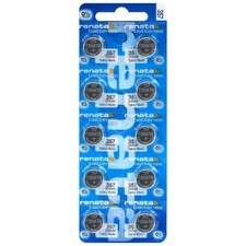 10x Renata 357 SR44W Silver Oxide 1.55V Watch Batteries LR44 303