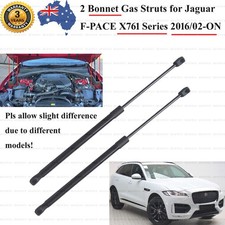 2 Bonnet Gas Struts For Jaguar F-PACE FPACE SVR 20d 25d 25t 35t 30d D300 P250