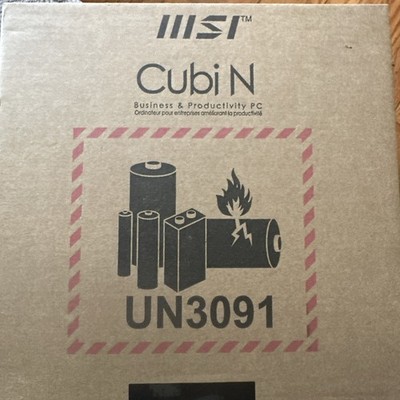 MSI Cubi  N ADL barebone Mini PC-Internal pension N100, Intel UHD, WiFi Dual Dis