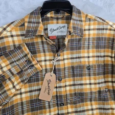 Duck Camp Men's Medium Plaid Long Sleeve flannel Button Up Shirt New