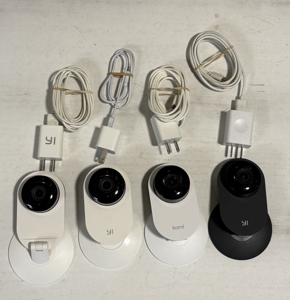 YI 4pc Home Camera 1080p Wireless IP Security Surveillance System Night Vision