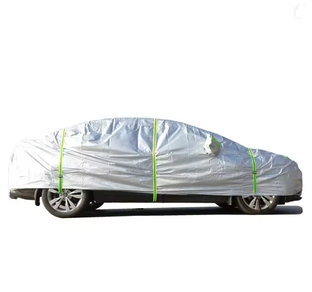 Housse Voiture Universelle Extérieure Bâche Protection Imperméable AntiUV Sangle - Photo 4/4