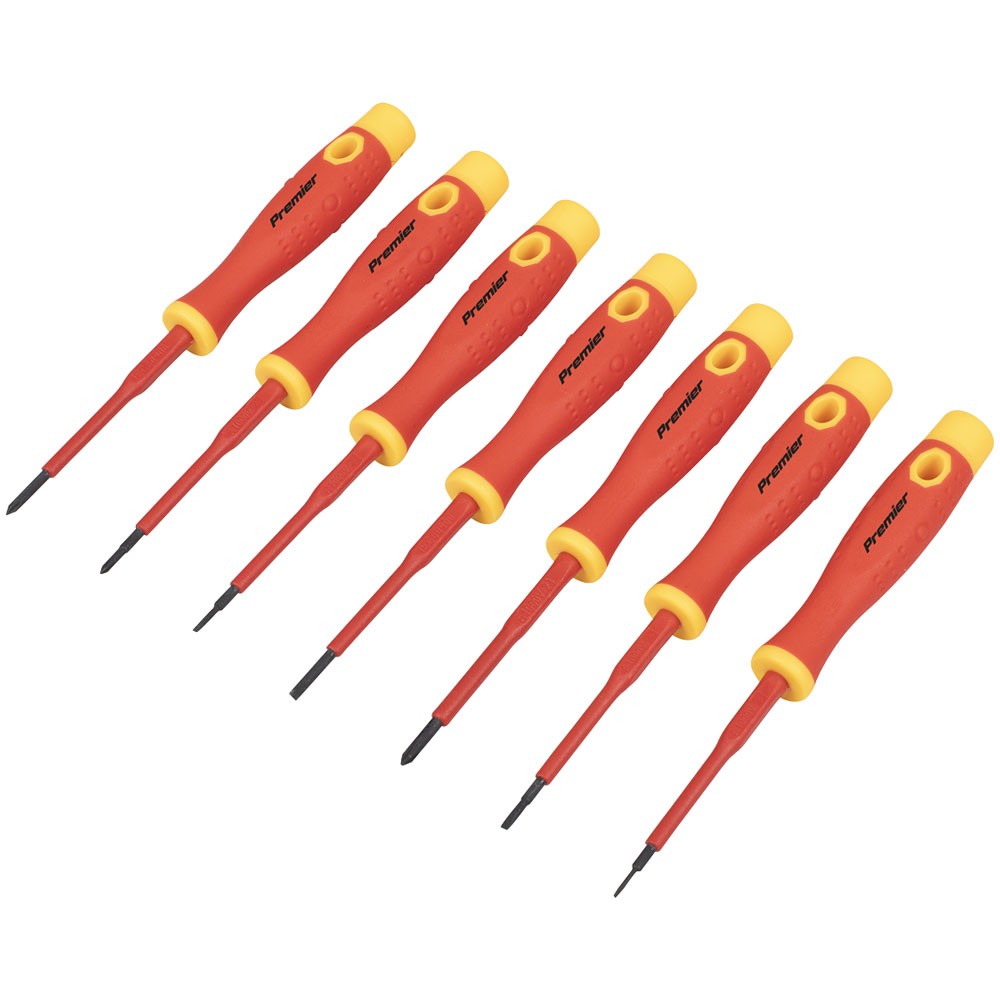 Sealey Premier Precision Screwdriver Set 7pc - VDE Approved
