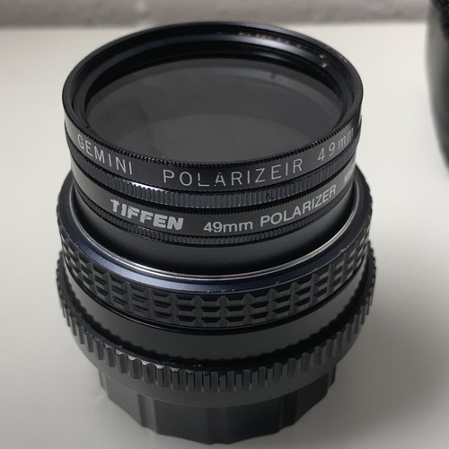 Pentax-M SMC 1:2 49mm Camera Lens Gemini Polarized Filters Asahi Optical - Picture 10 of 12