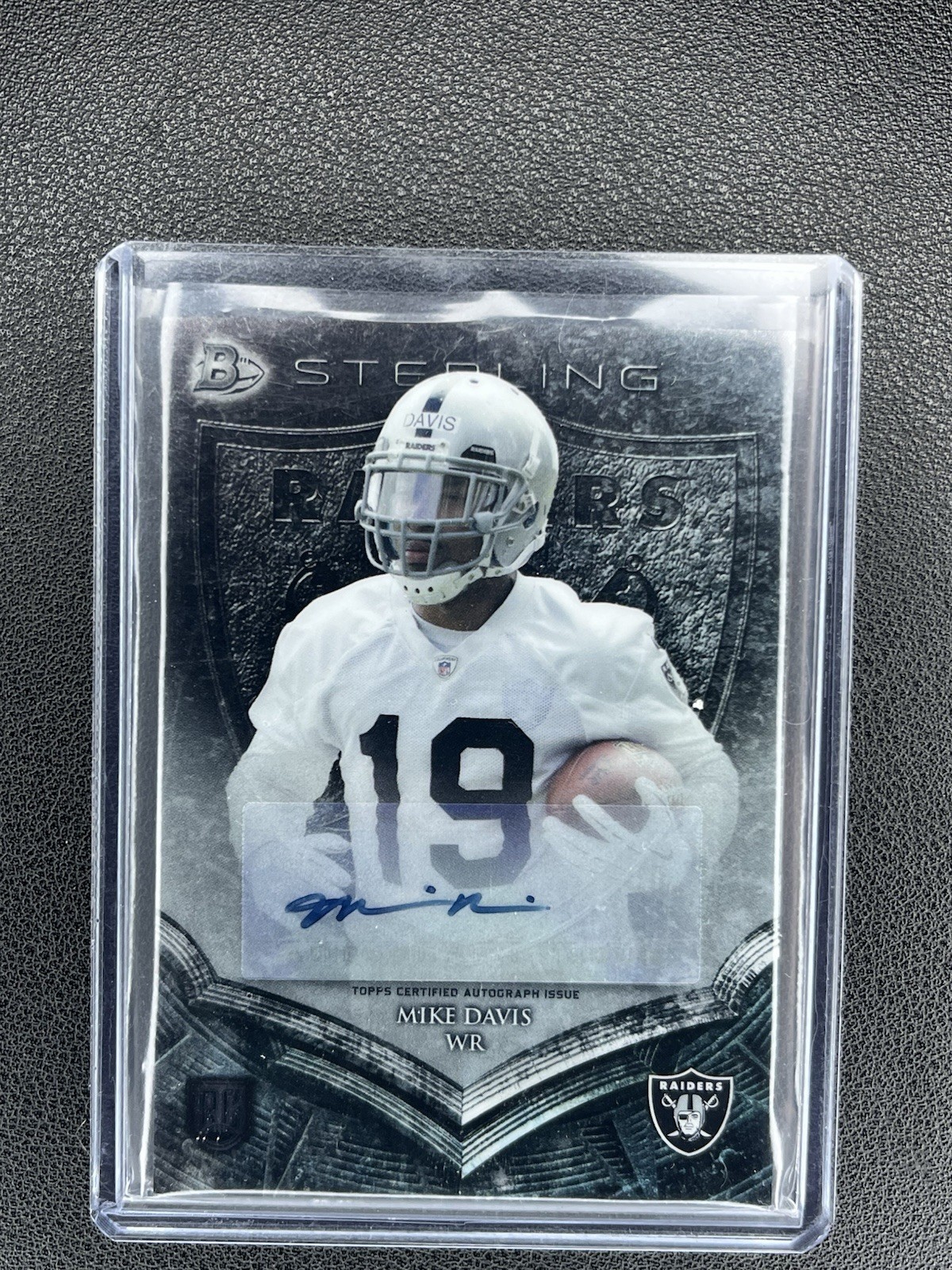 Topps 2014 Bowman Sterling Mike Davis Autographs Auto #BSA-MD Oakland Raiders