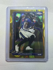 Zay Flowers [Leather Gold] #22 Prices | 2025 Topps Chrome