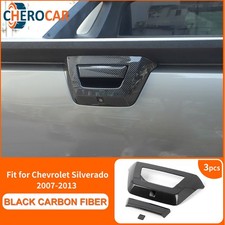 Carbon Fiber Rear Tailgate Handle Cover Trim For Chevy Avalanche 07-13 Exterior Carbon Fiber Rear Tailgate Handle Cover Trim For Chevy Avalanche 07-13 Exterior