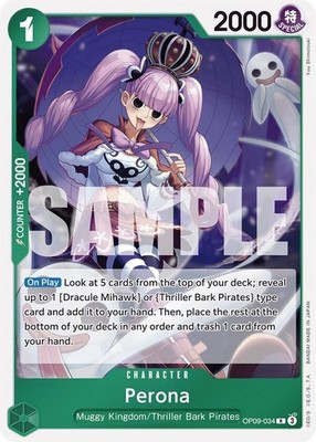 Perona - Foil OP09-034 Emperors in the New World NM