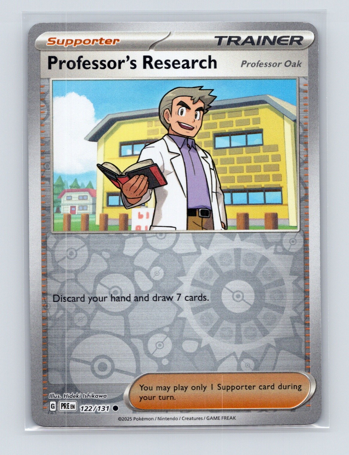 Pokémon TCG Professor's Research 122/131 Prismatic Evolutions Reverse Holo NM