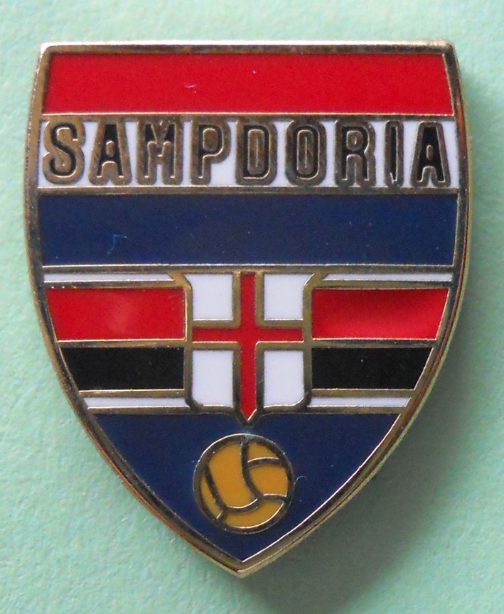 DISTINTIVO SPILLA PIN BADGE - SAMPDORIA CALCIO - replica - FR201