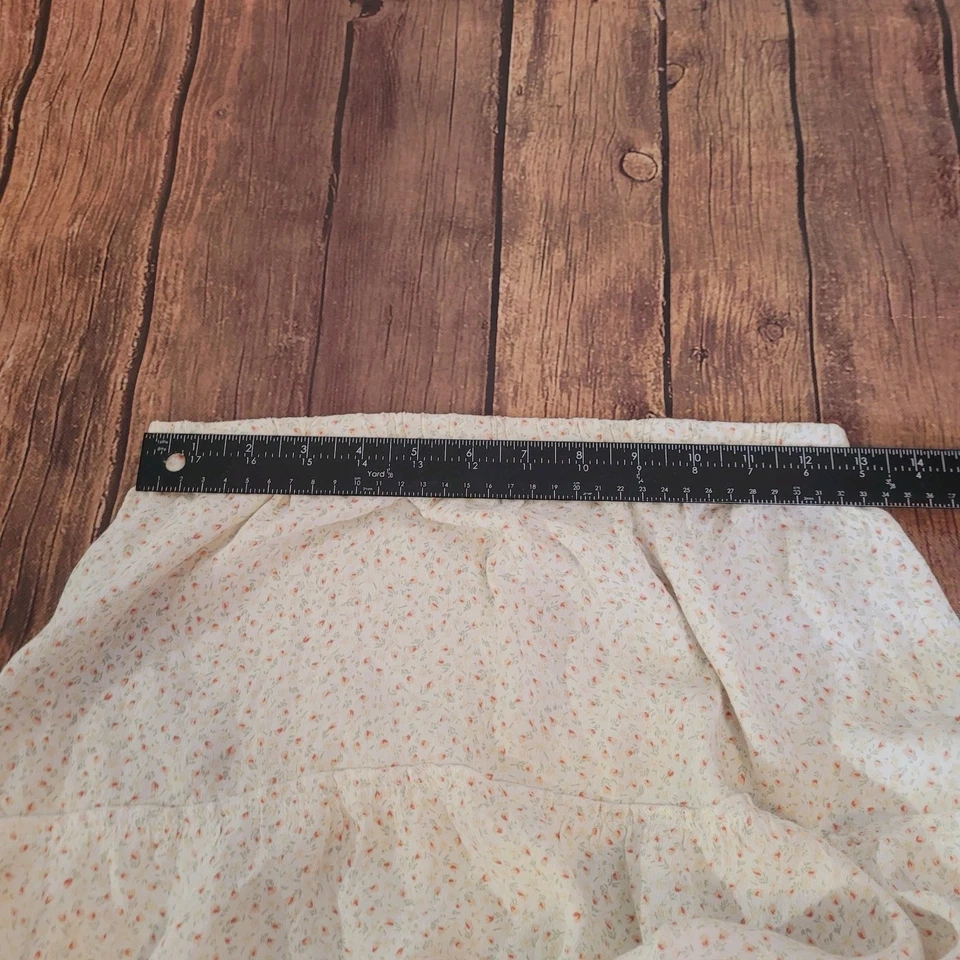 Бренди Melville юбка женщин 3 белый макси цветочный крестьянин тянуть на Cottagecore - Изображение 2 из 4