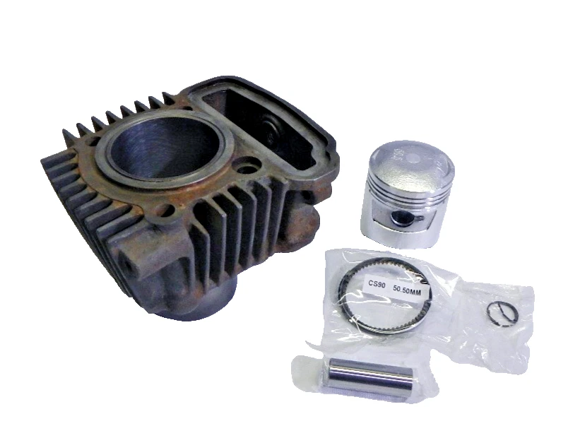 +0,50 mm Honda Trail 90 cilindros anillos de pistón estrechos CT90 CT 90 1966-1970 11A4J2 Foto 3 de 4