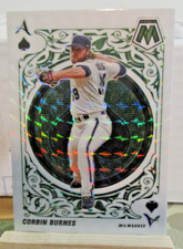 2022 Panini Mosaic - Aces Corbin Burnes #A-11 Green Mosaic Prizm