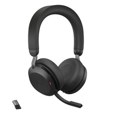 Jabra Evolve2 75 Wireless PC Headset with 8-Microphone Technology - Dual Foam St