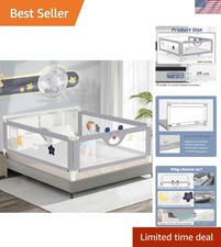 Elegant 3-Piece Bed Rail for Toddlers   Child Safety Rail with Adjustable Height