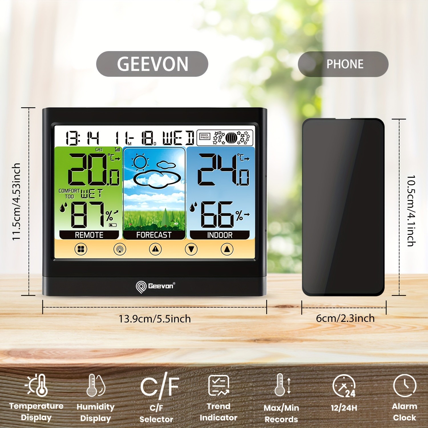 Geevon Termometro Igrometro Touch: Qualità e Affidabilità